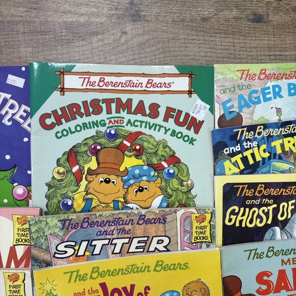 Vintage Berenstain Bears Book LOT 16 Children's Softcover Books + Activity Book - Picture 5 of 11